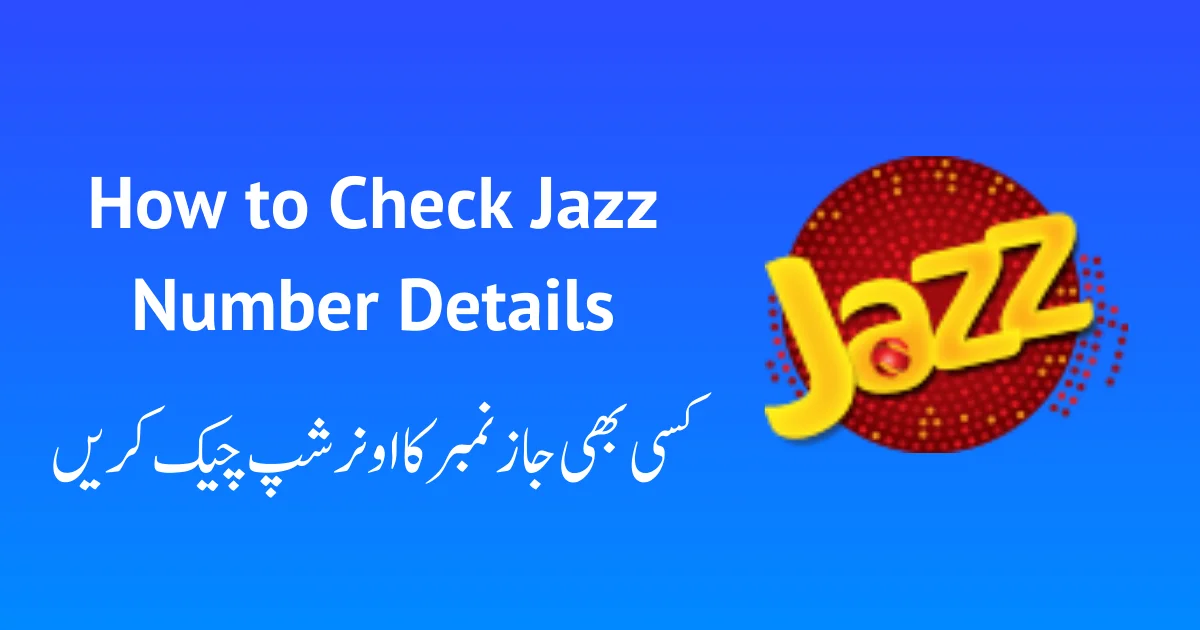 How to Check Jazz Number Details