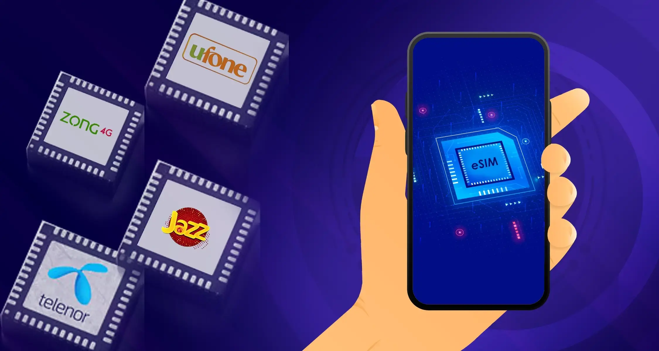 ESIM IN PAKISTAN- JAZZ ESIM, ZONG ESIM, UFONE ESIM